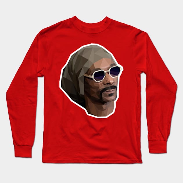 Snoop Dogg Art Long Sleeve T-Shirt by RekaPixel